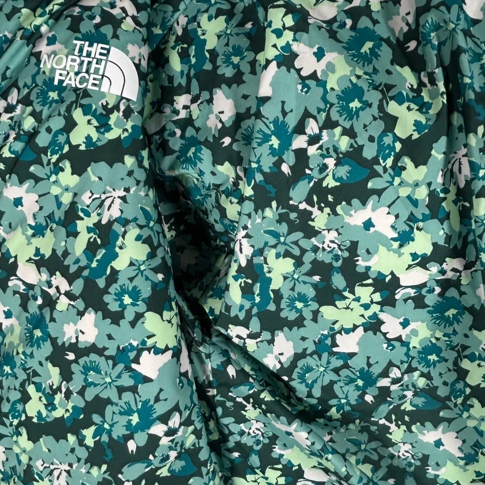 The North Face Reversible Down Puffer Jacket Girls XL 14/16 Teal Blue 550 Fill